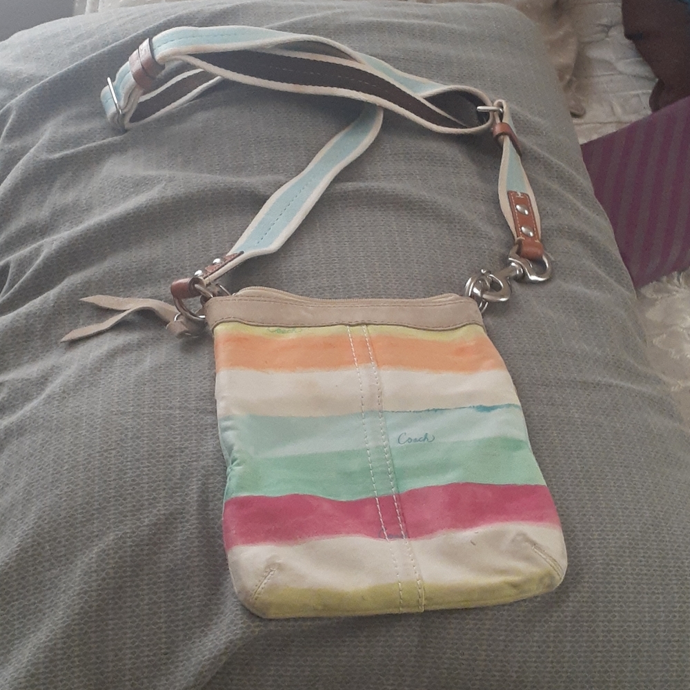 Coach Striped Bag